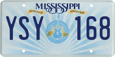 MS license plate YSY168
