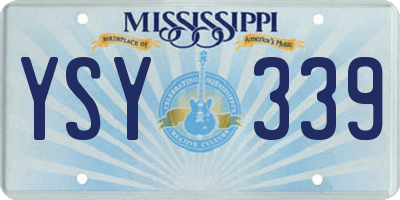 MS license plate YSY339