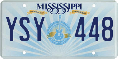 MS license plate YSY448
