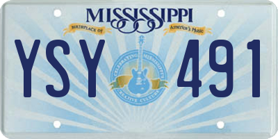 MS license plate YSY491