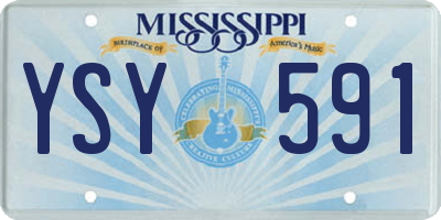 MS license plate YSY591