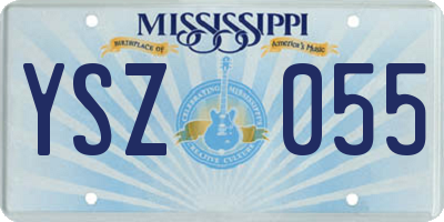 MS license plate YSZ055