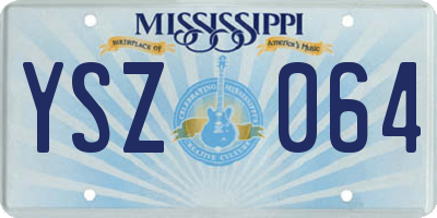 MS license plate YSZ064