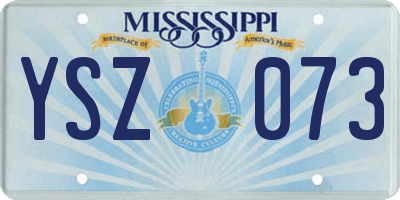 MS license plate YSZ073