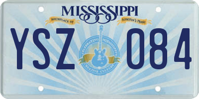 MS license plate YSZ084