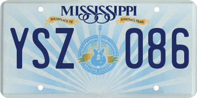 MS license plate YSZ086