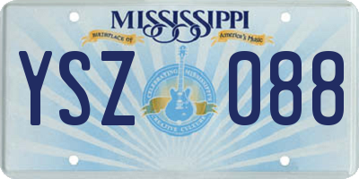 MS license plate YSZ088
