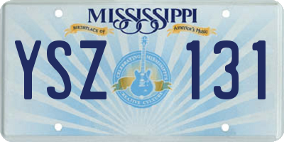 MS license plate YSZ131