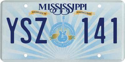 MS license plate YSZ141
