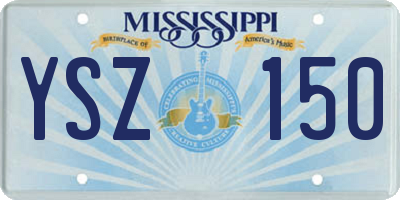 MS license plate YSZ150
