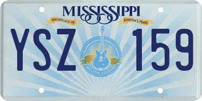 MS license plate YSZ159