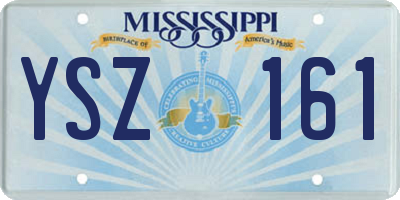 MS license plate YSZ161