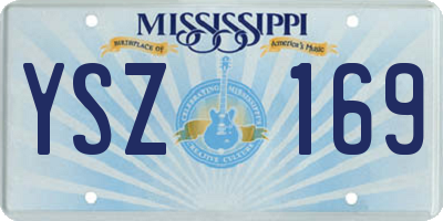 MS license plate YSZ169