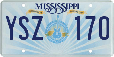 MS license plate YSZ170