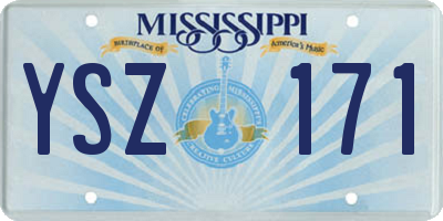 MS license plate YSZ171