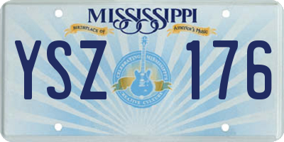 MS license plate YSZ176