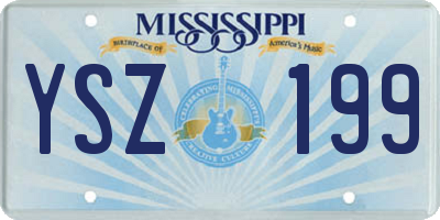 MS license plate YSZ199