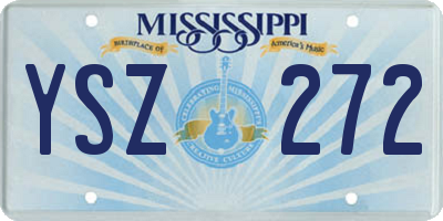 MS license plate YSZ272