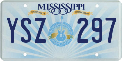 MS license plate YSZ297