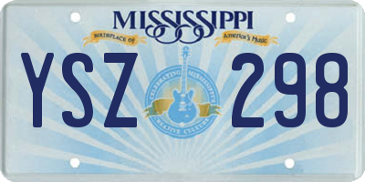 MS license plate YSZ298