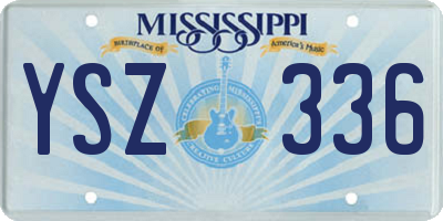 MS license plate YSZ336