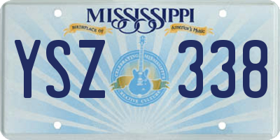 MS license plate YSZ338