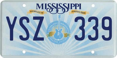 MS license plate YSZ339