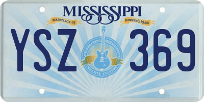 MS license plate YSZ369