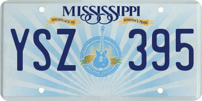 MS license plate YSZ395