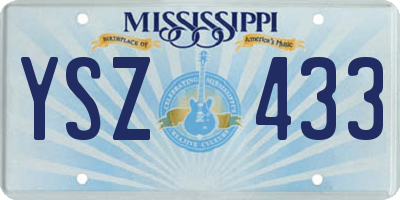 MS license plate YSZ433