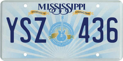MS license plate YSZ436