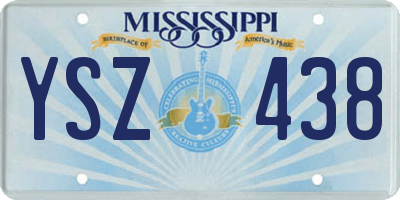 MS license plate YSZ438