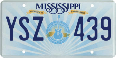 MS license plate YSZ439