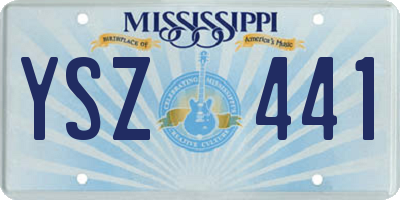 MS license plate YSZ441