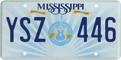MS license plate YSZ446