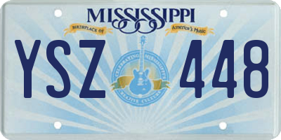 MS license plate YSZ448