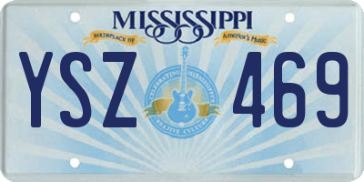 MS license plate YSZ469