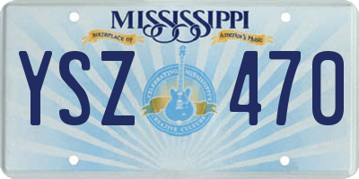 MS license plate YSZ470