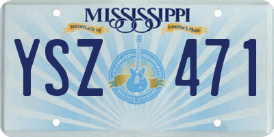 MS license plate YSZ471
