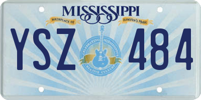 MS license plate YSZ484