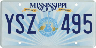 MS license plate YSZ495