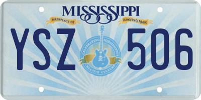 MS license plate YSZ506