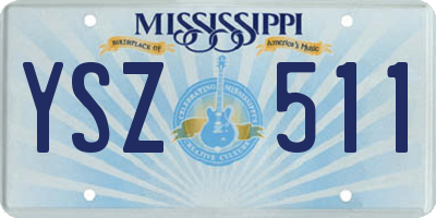 MS license plate YSZ511
