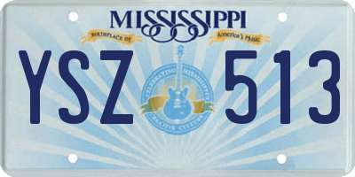 MS license plate YSZ513