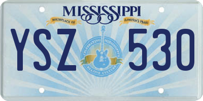 MS license plate YSZ530