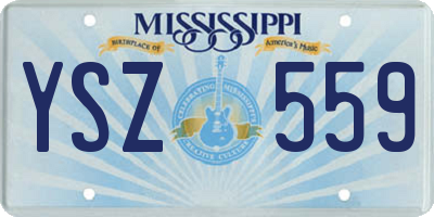 MS license plate YSZ559