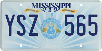 MS license plate YSZ565