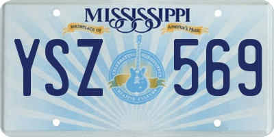 MS license plate YSZ569