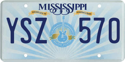 MS license plate YSZ570