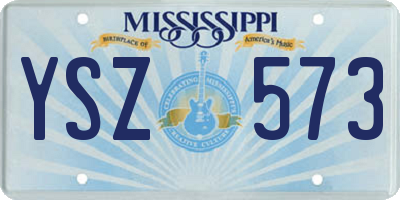 MS license plate YSZ573